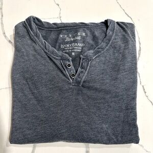 Lucky brand Venice burnout notch neck